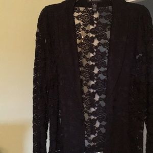 Black lace blazer,worn once to a party!
